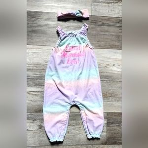 Mini Heroes Mermaid Romper with matching headband